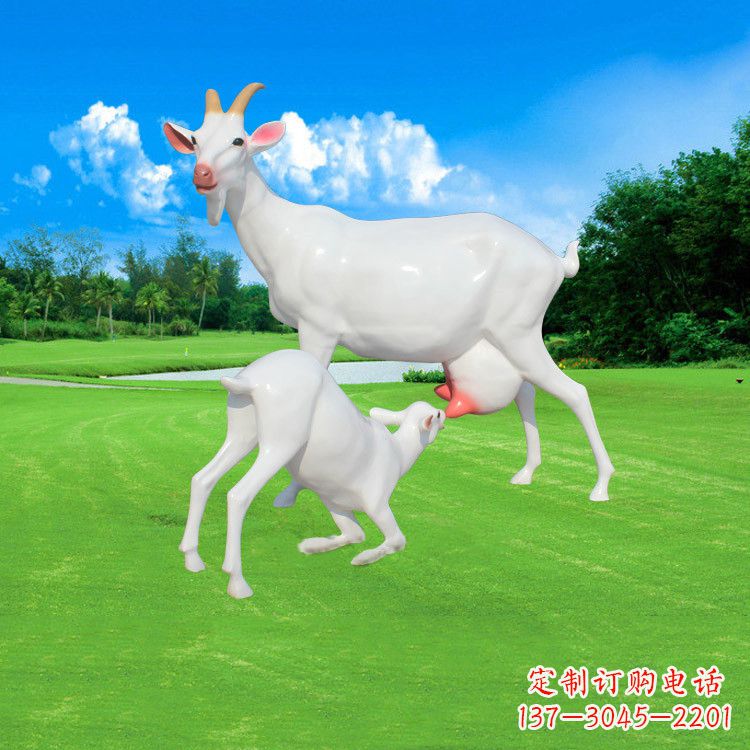 郴州精美仿真羊羔羊跪乳雕塑