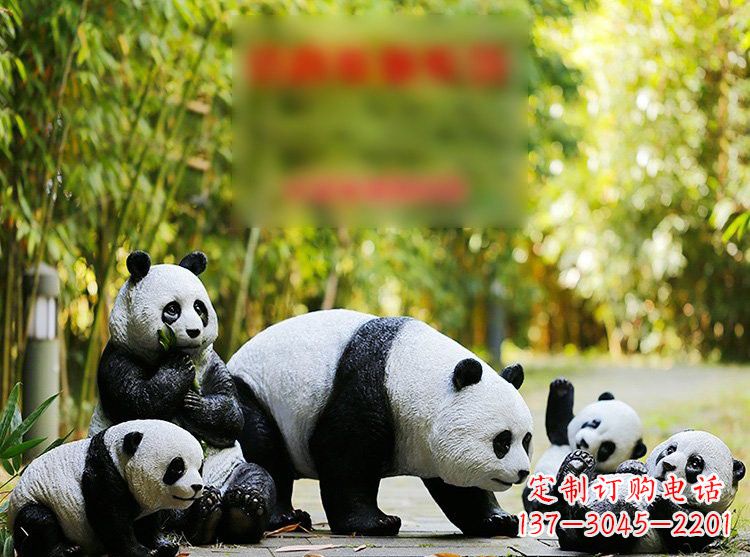 郴州公园玻璃钢仿真熊猫