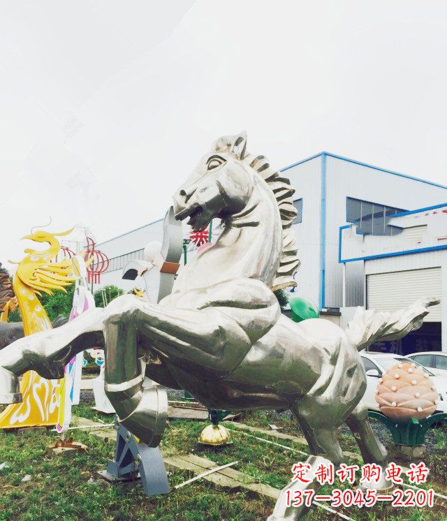 郴州产品名称优雅的不锈钢雕塑——奔马