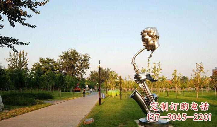 郴州不锈钢萨克斯抽象雕塑