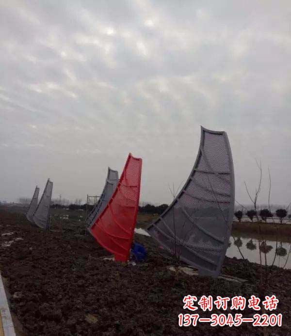 郴州不锈钢抽象帆船雕塑