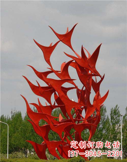 郴州不锈钢天鹅雕塑,唤醒公园景观