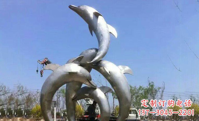 郴州品质精美的不锈钢海豚雕塑