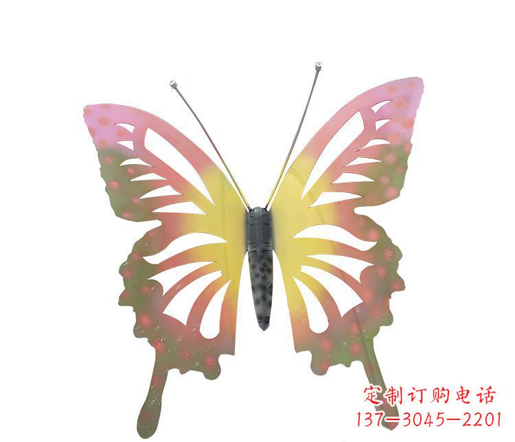 郴州梦幻缤纷不锈钢蝴蝶摆件雕塑