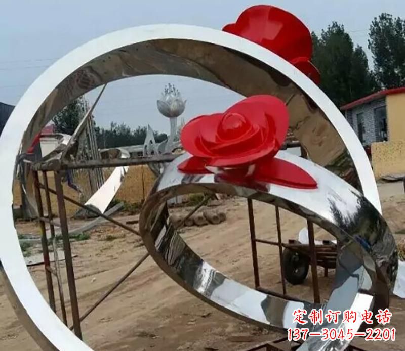 郴州精致的不锈钢戒指雕塑