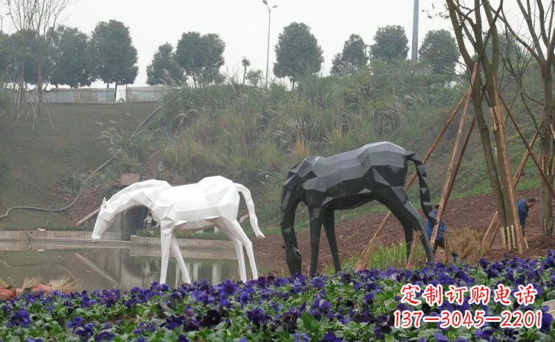郴州盛世之美,精美不锈钢动物雕塑