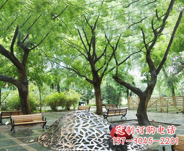 郴州悠久活力-不锈钢瓢虫雕塑