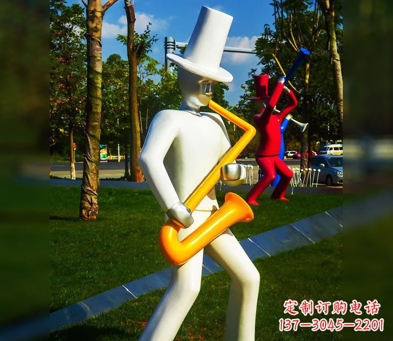 郴州精美的萨克斯不锈钢雕塑