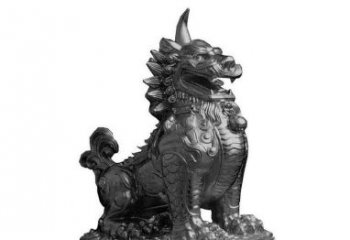 郴州独角兽铜雕塑，精美细腻传统工艺
