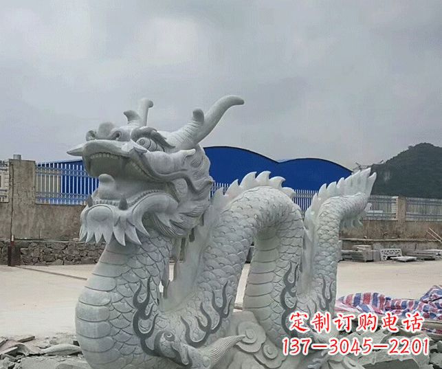 郴州大理石生肖龙景观石雕