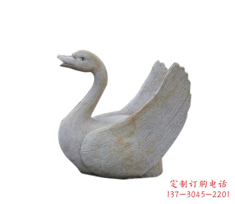郴州中领雕塑 | 天鹅石雕景观喷泉