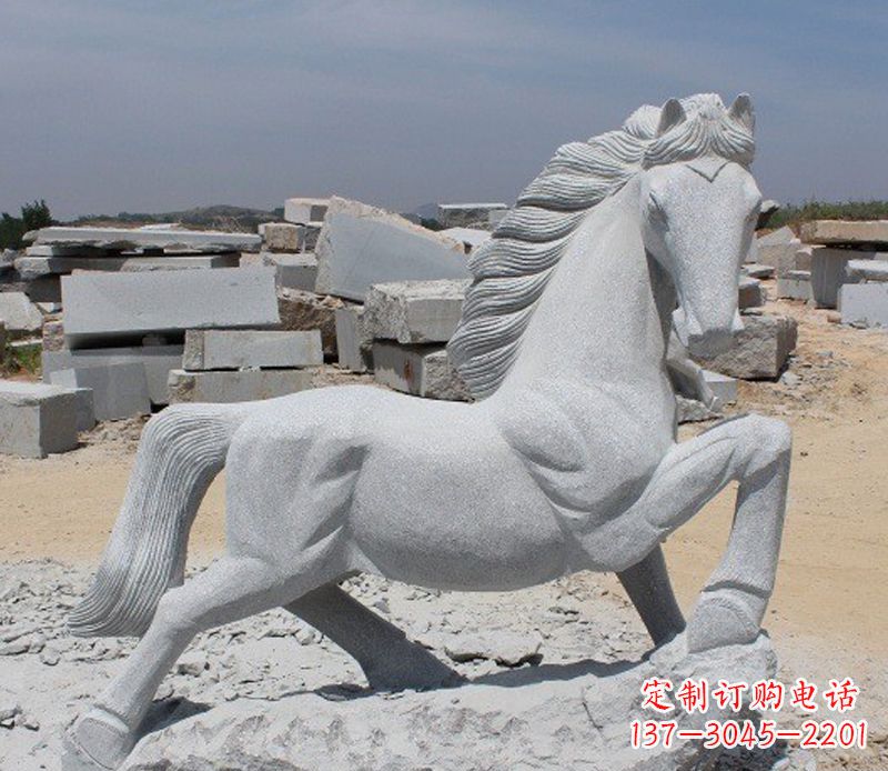 郴州公园动物小马雕塑