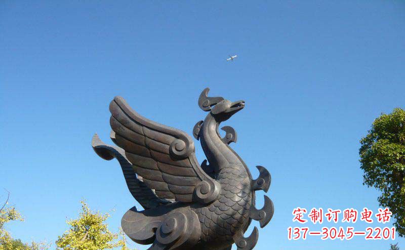郴州艺术雕塑 | 公园凤凰铜雕