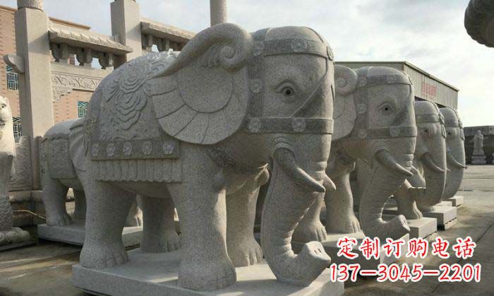 郴州庄严雄伟的大象石雕