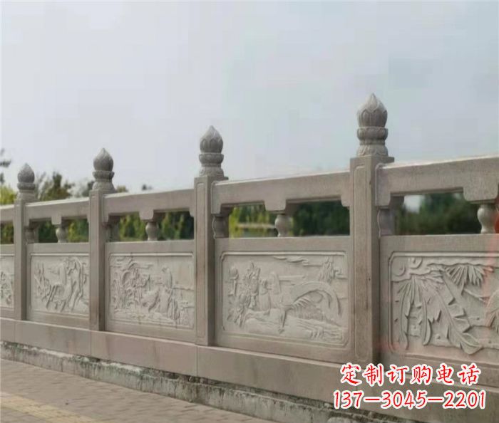 郴州泰山大理石浮雕栏板雕塑