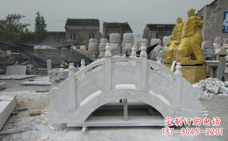 郴州精美的大理石拱桥雕塑