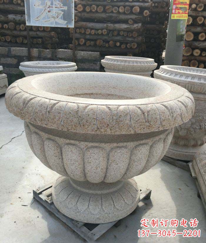郴州高质量大理石花盆石雕