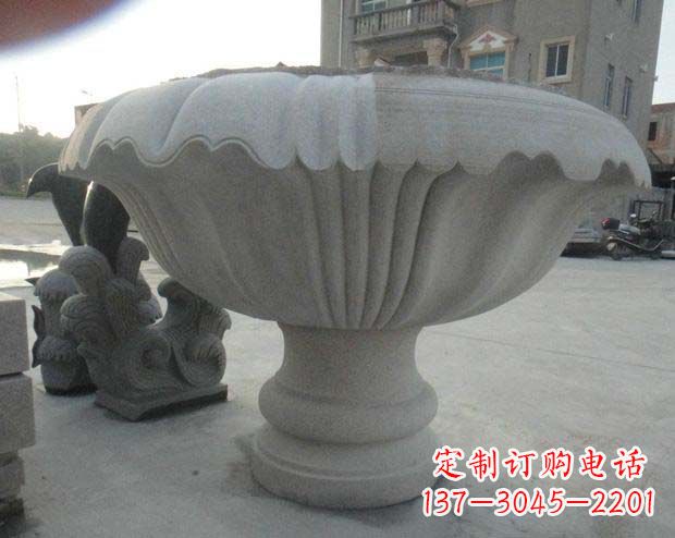 郴州高端大理石花盆雕塑