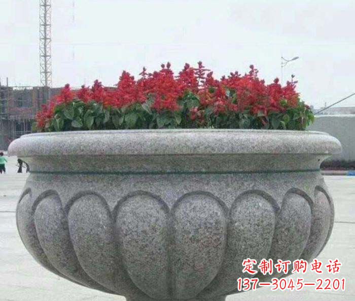 郴州精美大理石花盆雕塑