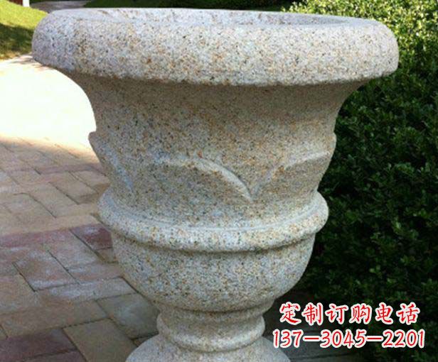 郴州大理石花盆石雕,为您的景观添色彩