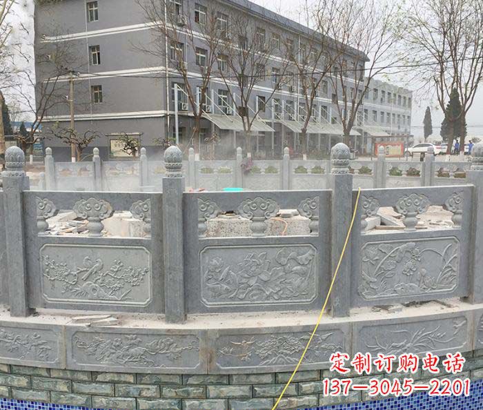 郴州公园景观大理石栏板雕塑