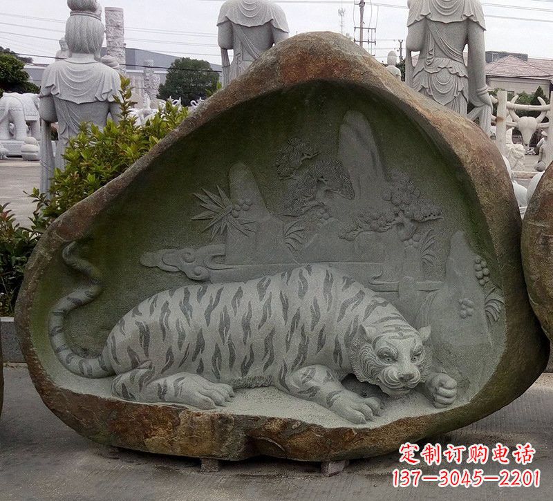 郴州营造自然璀璨，浓厚动物气息的老虎雕塑