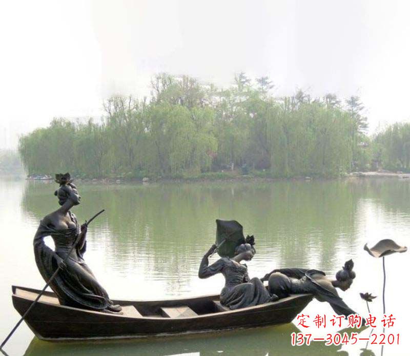郴州百年静静秀—美女铜雕