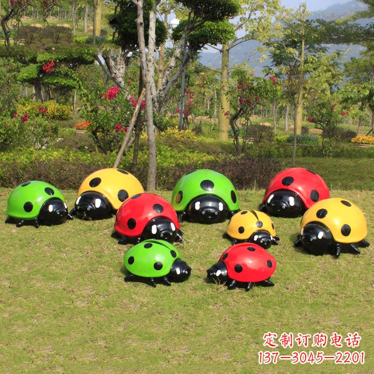 郴州幼儿园瓢虫雕塑摆件