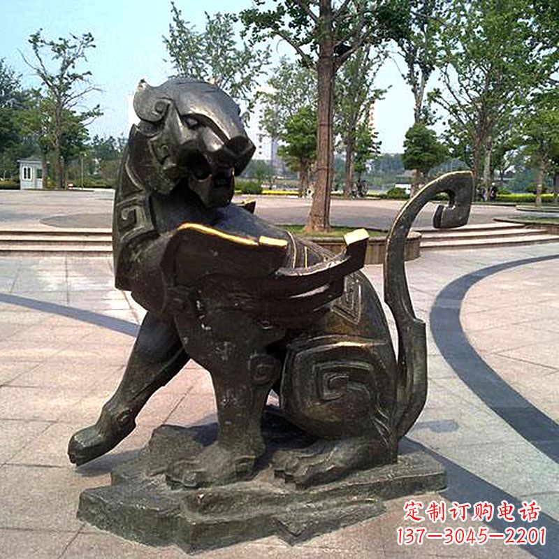 郴州公园神兽动物铜雕貔貅雕塑