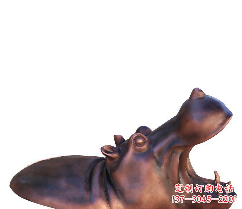 郴州产品名称铜质河马雕塑