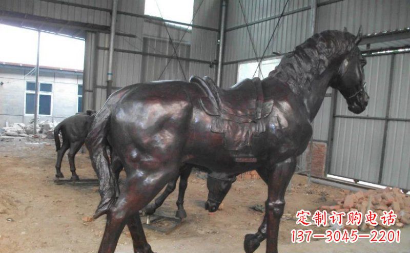 郴州公园铜马动物铜雕
