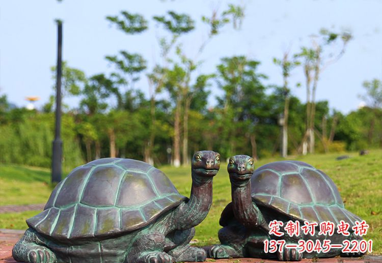 郴州公园乌龟铜雕