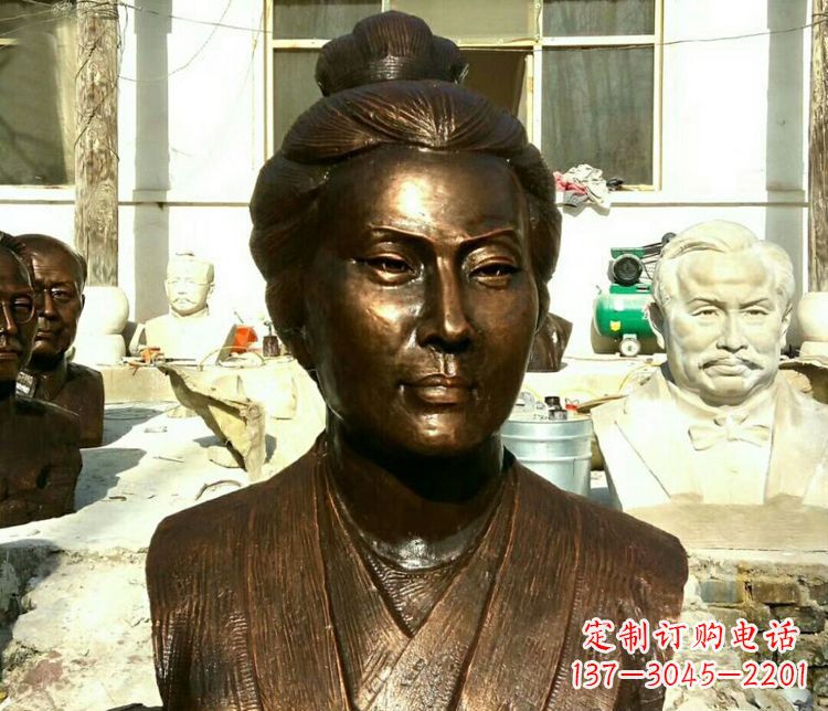郴州古代词人李清照胸像铜雕