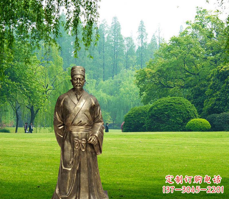 郴州古代名医李时珍铜雕
