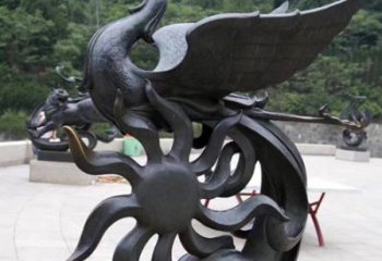 郴州天四灵朱雀神鸟雕塑——象征希望的贵族精神