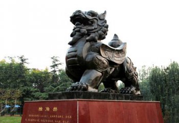 郴州独角兽雕塑，释放公正之美
