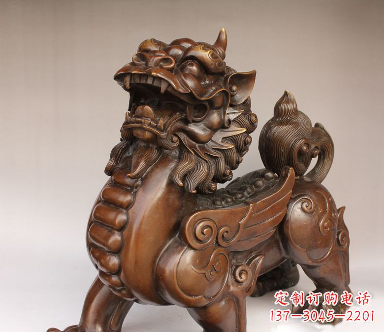 郴州古代神兽貔貅铜雕