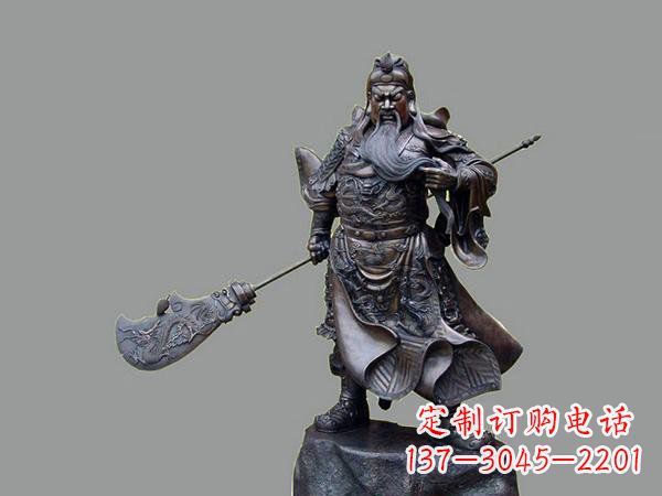 郴州关羽关二爷铜雕