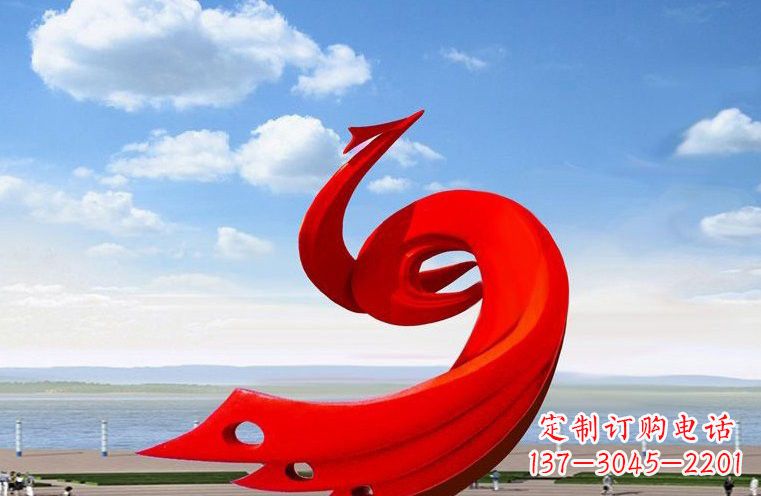 郴州领雕塑:不锈钢凤凰雕塑