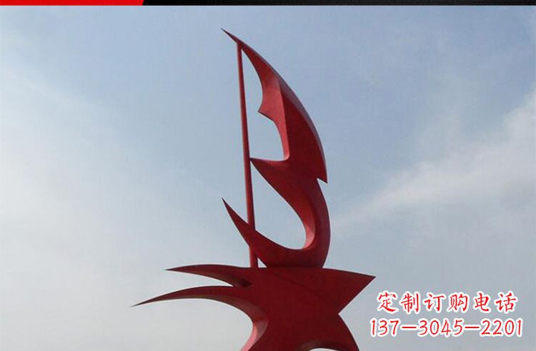 郴州广场不锈钢船帆景观雕塑