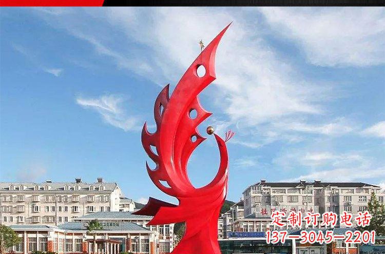 郴州高雅大气的不锈钢凤凰雕塑