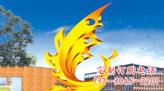 郴州浩瀚神秘的凤凰不锈钢雕塑