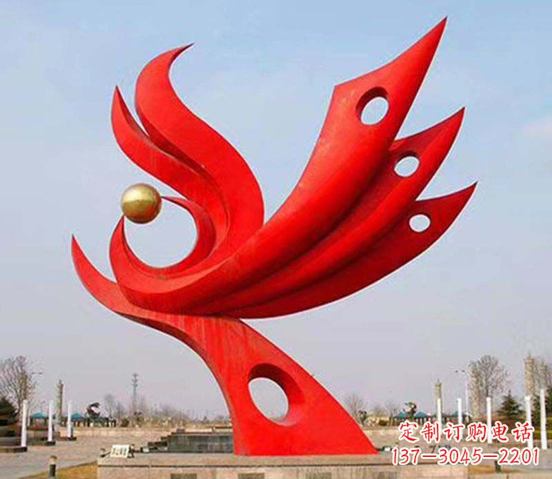 郴州中领雕塑——高质量的凤凰不锈钢雕塑