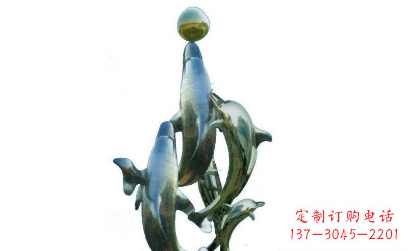 郴州优雅而精致的海豚雕塑