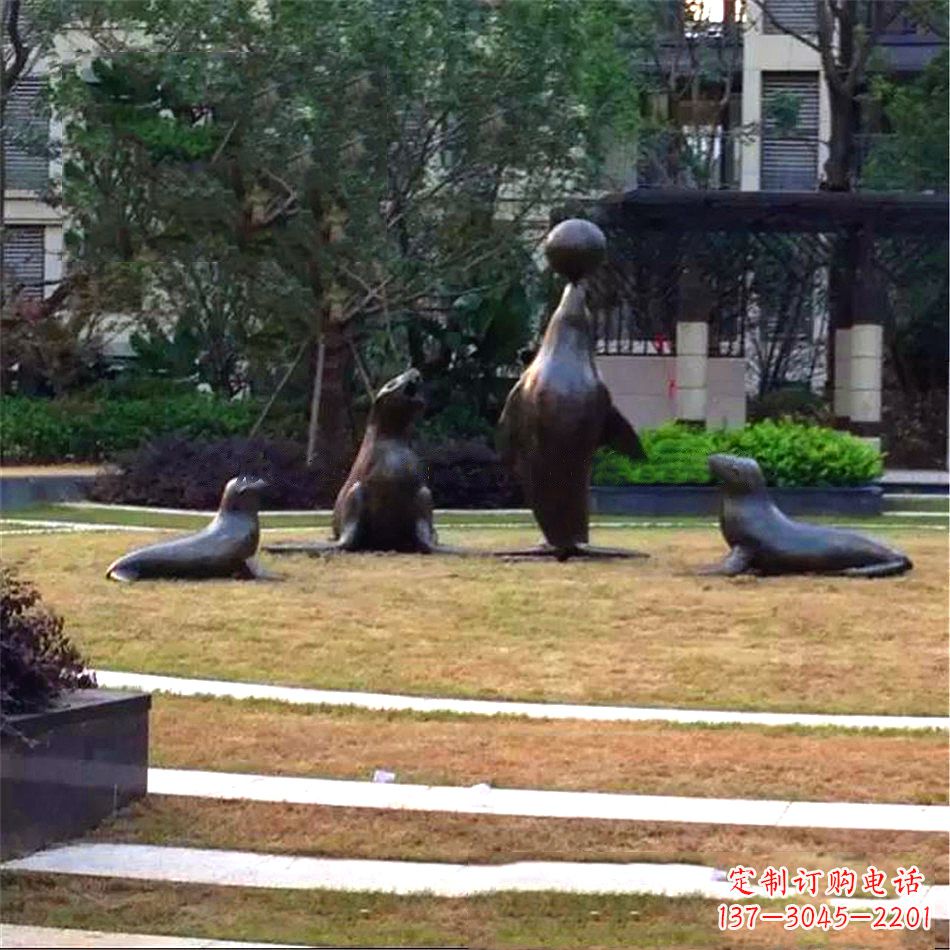 郴州海豹雕塑,装点你的园林