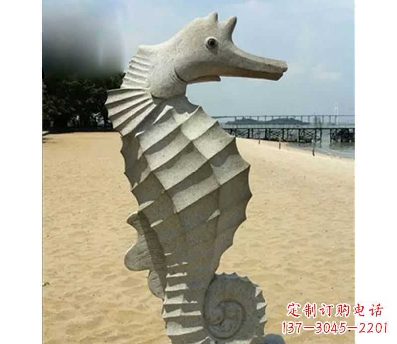 郴州海马雕塑,海边景观装饰精美雕刻