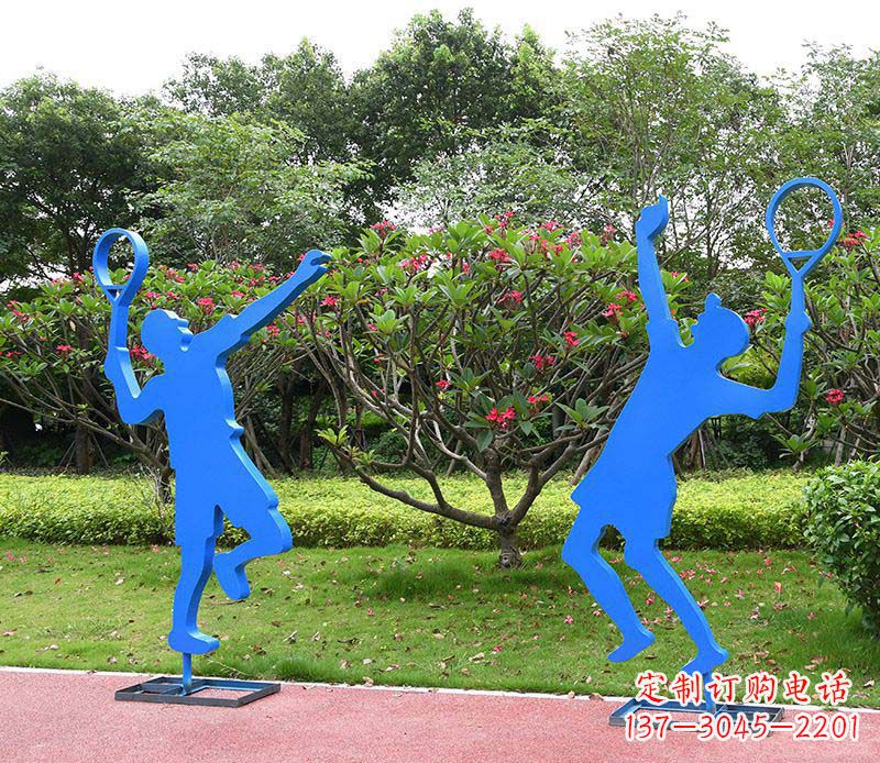 郴州不锈钢羽毛球人物雕塑