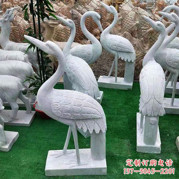 郴州花岗岩仙鹤石雕