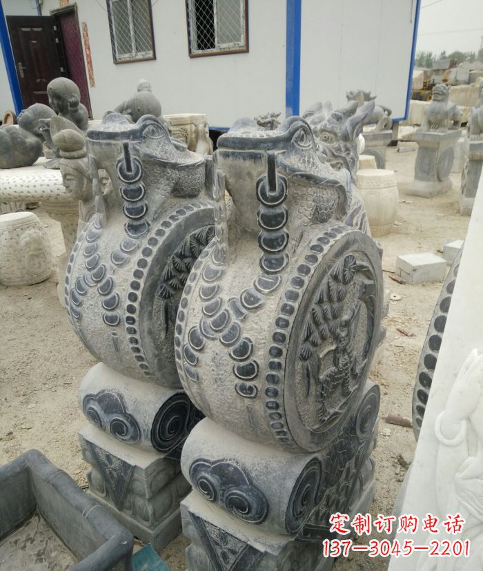 郴州金蟾抱鼓石仿古石门墩