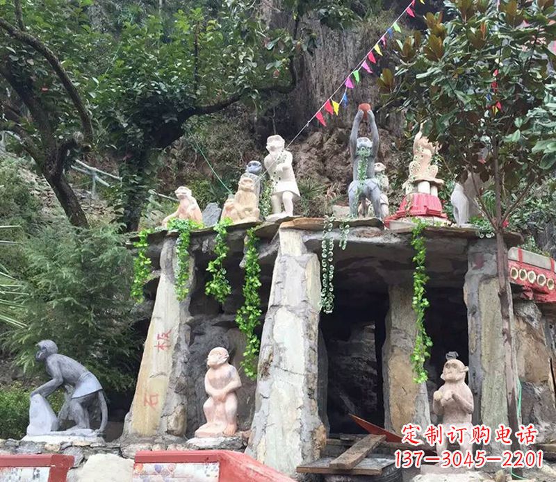 郴州中领雕塑:精美猴子石雕